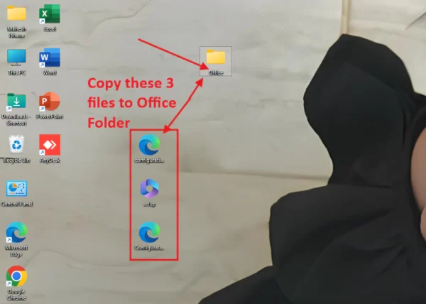 Copying configuration file to Desktop